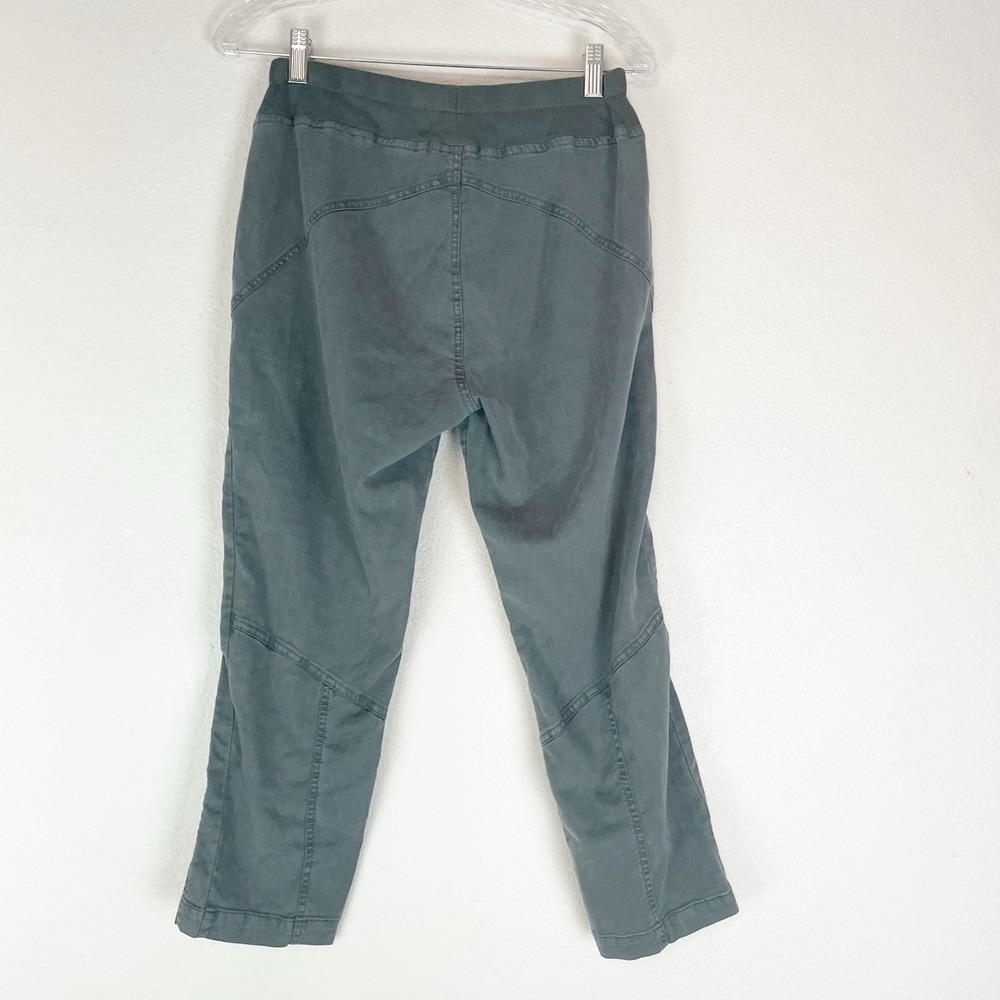 XCVI Pants Womens Large Cropped Utility Boho Pull-on Gray Gorpcore Granola L - Picture 3 of 8